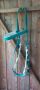 Matt Teal and White Hackamore/Combination Bit Bridle Full Size - SALE