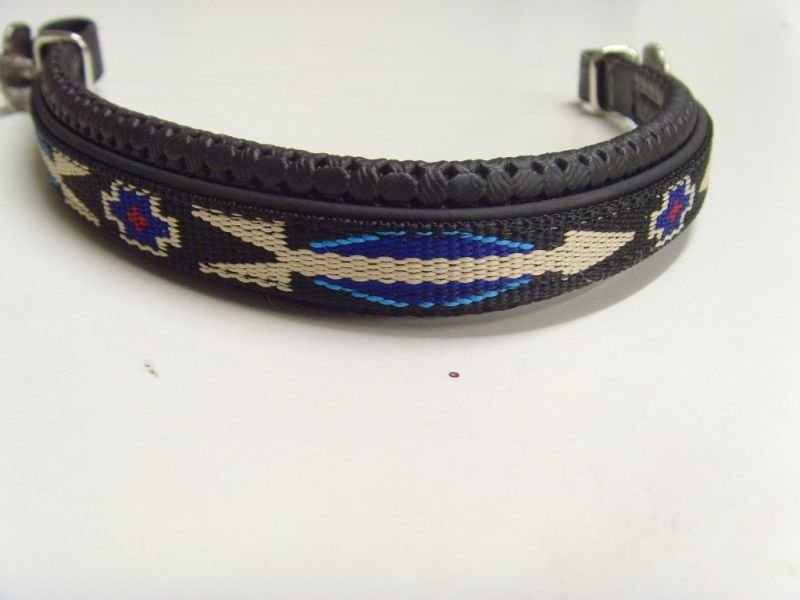 Perfeq V Style Browband with Native American Overlay 