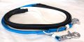 Supergrip reins in Gloss Neon Turquoise and White Cob/Arab - SALE