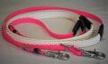 Supergrip Reins in Neon Pink with White Supergrip - Cob/Arab size